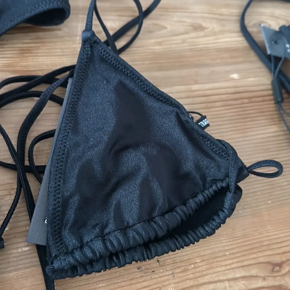 TRIANGL VINCA TOP ONLY EBONY BLACK NWT - Picture 3 of 3